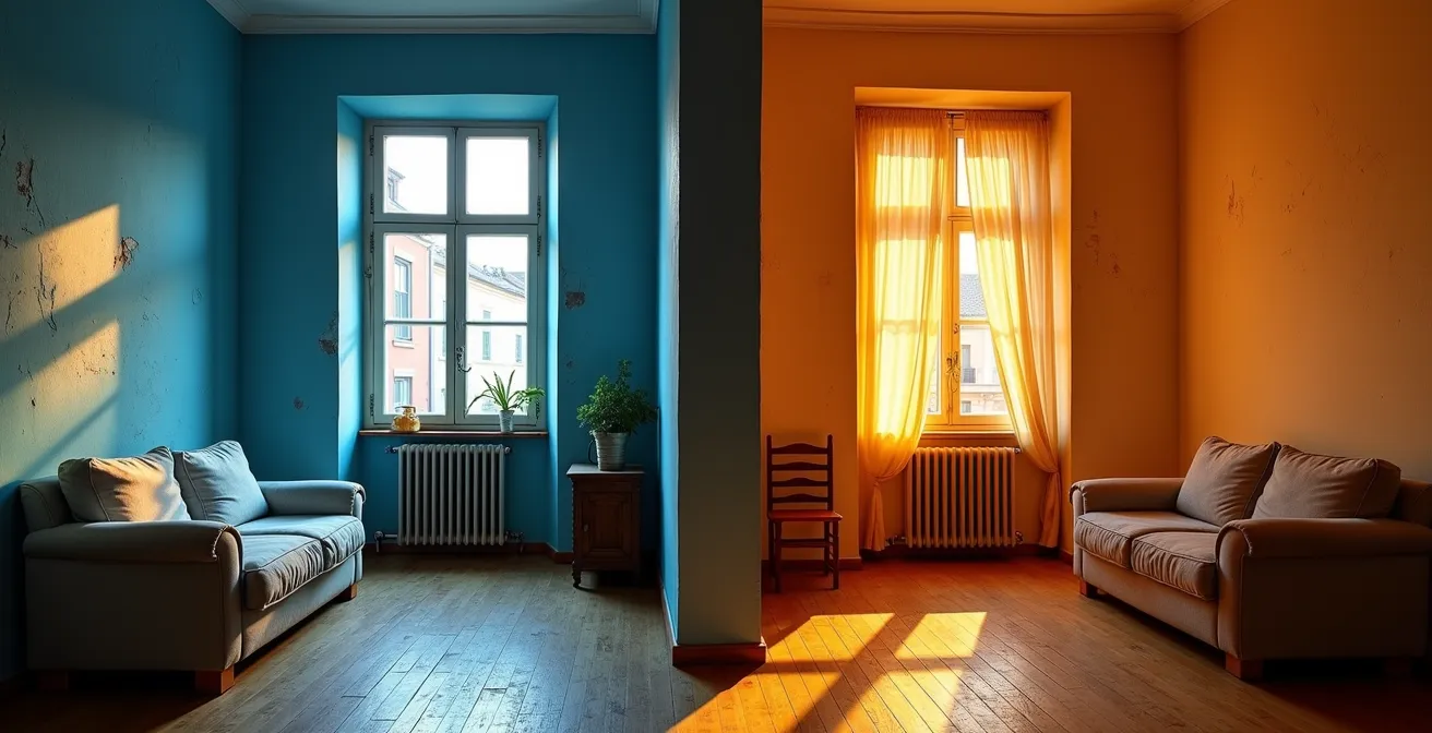 Confronto visivo tra efficienza energetica e valore dell'immobile