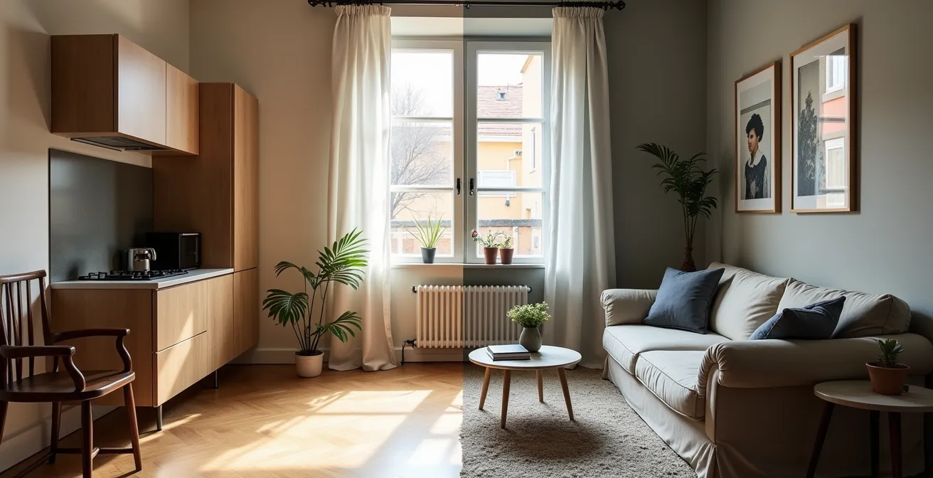 Rappresentazione visiva della curva di rendimento decrescente negli investimenti di ristrutturazione